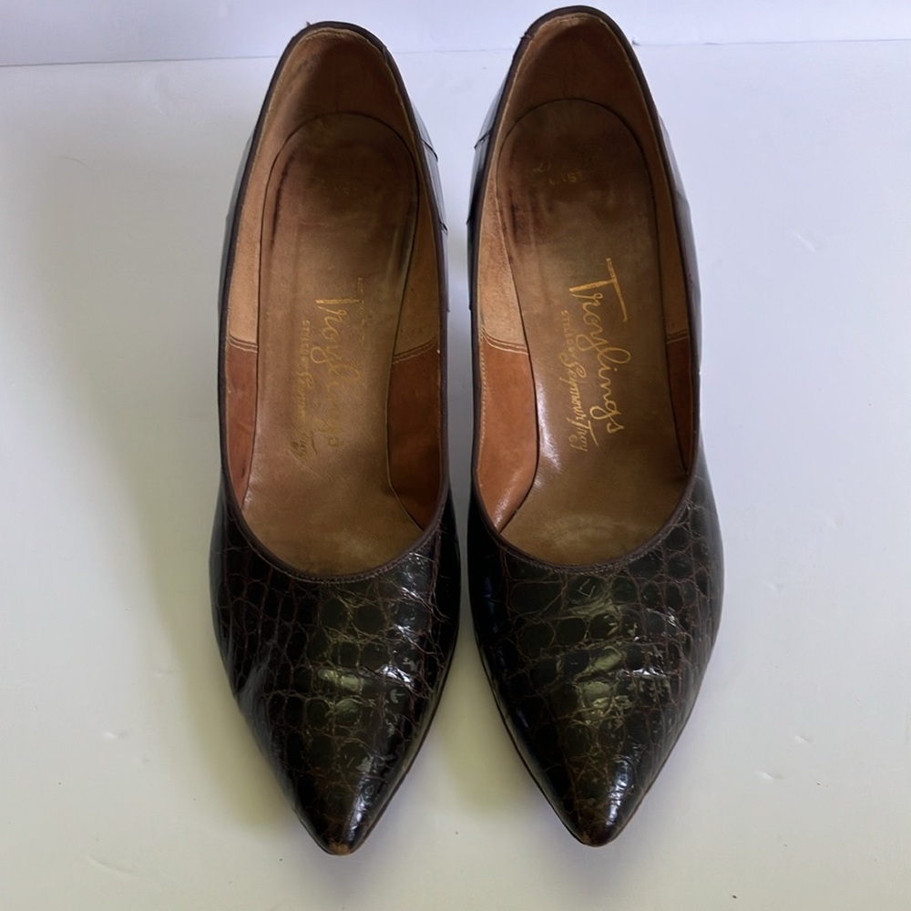 Troylings Vintage Croco/Alligator Pumps